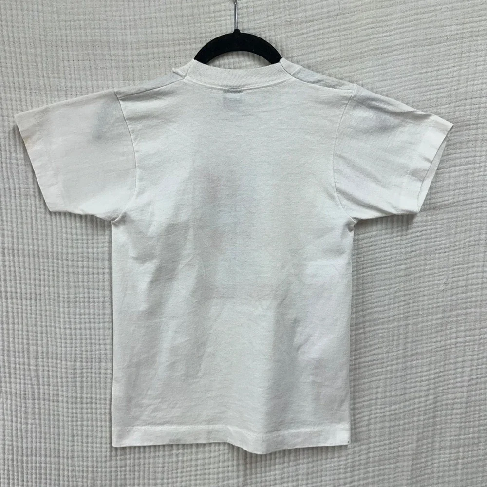 Vtg 90s Youth Arkansas Razorbacks USA Made T Shirt 14/16 measures Small flawed